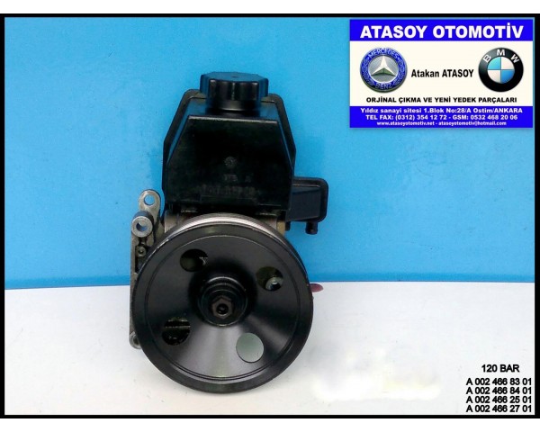 MERCEDES W203 C200 DİREKSİYON POMPASI 0024668301 - 0024668401 - 0024662501 - 0024662701 LUK 61289 LH 2110068 ZF 7692900513 A0024668301 A0024668401 A0024662501 A0024662701 M111 MOTOR 120 BAR